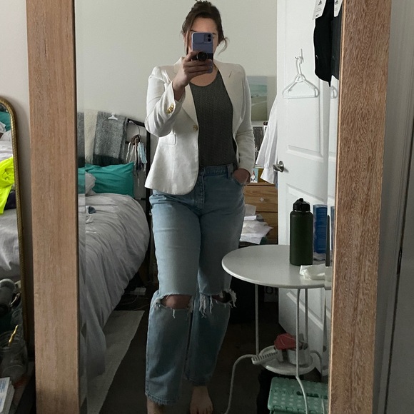 Sage Green Patterned Chiffon Blouse - Picture 10 of 12